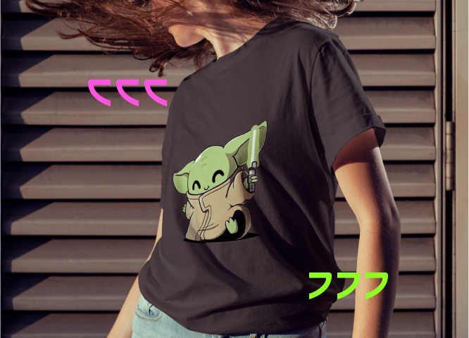 Pessoa vestindo a camiseta da Usedev